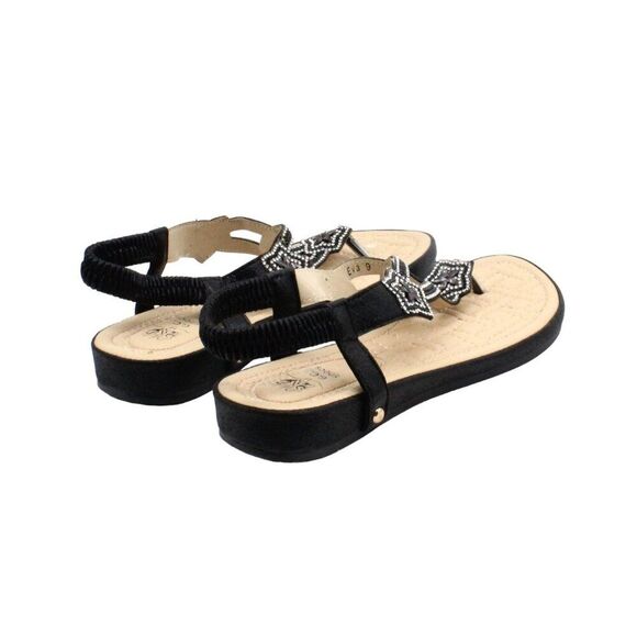 GC SHOES Women Black Sandals - Picture 6 of 8